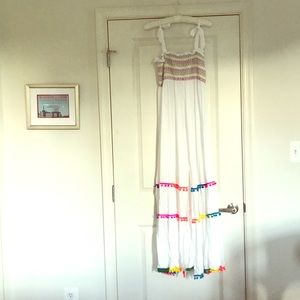 White and rainbow 🌈 coverup -L